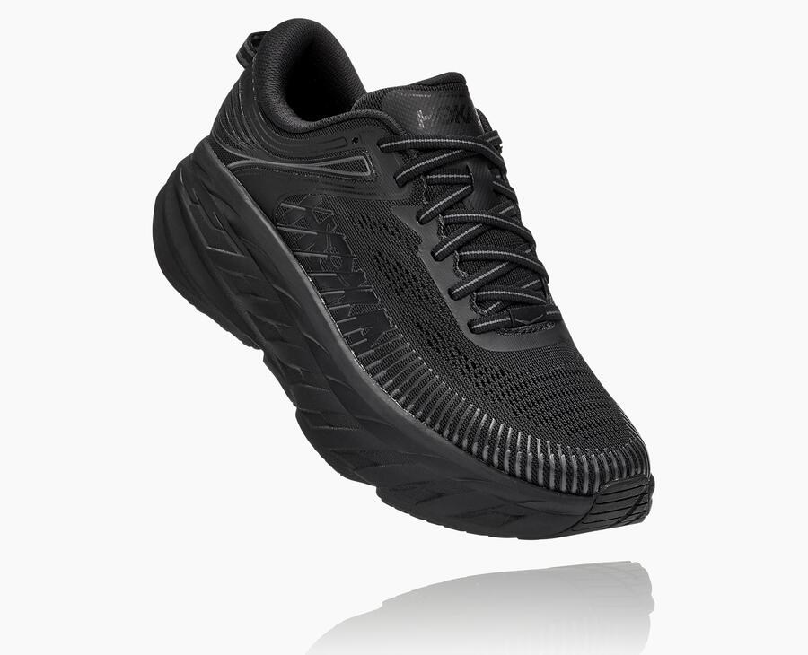 Zapatillas Running Hoka One One Mujer - Bondi 7 - Negras - DIP852740